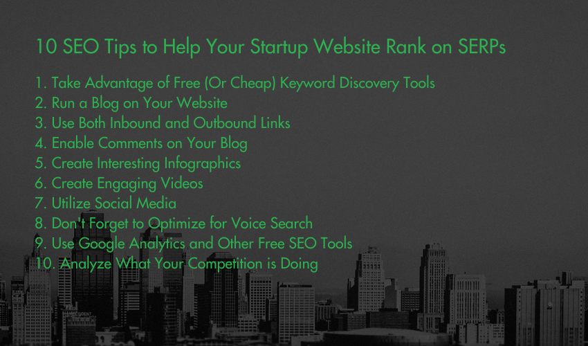 10 SEO Tips to Help Your Startup Website Rank on SERPs