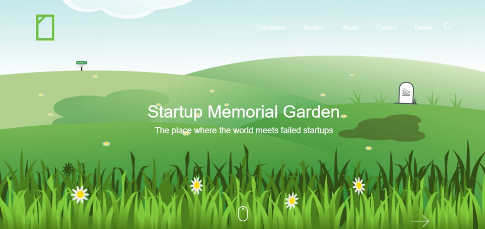 startup memorial garden