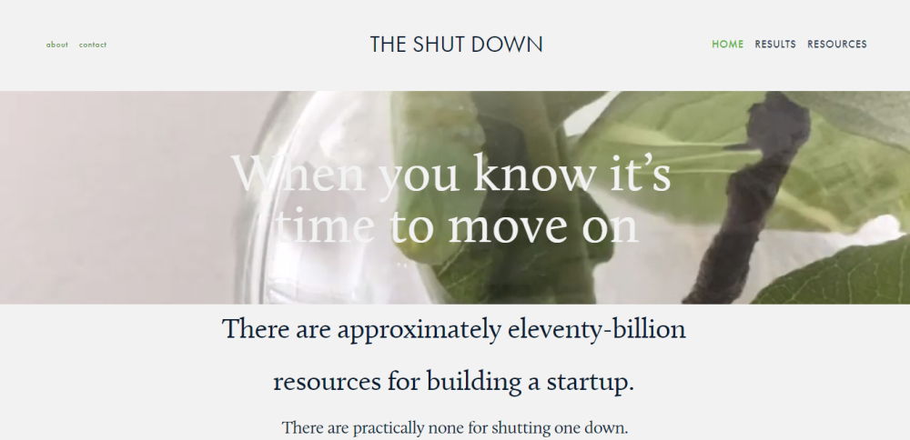 the shutdown site 